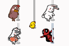 剑网3吃瓜兔子表情包gif,吃瓜兔子表情包GIF，萌动江湖